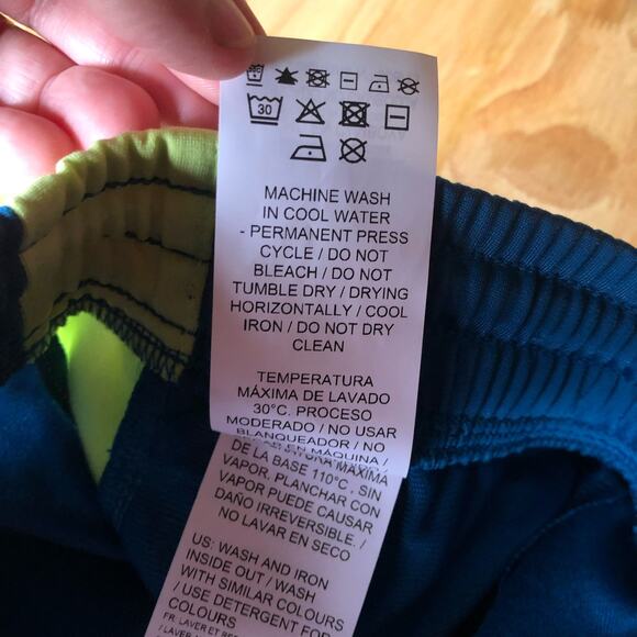 Puma Contrast Pants Mens‎ Sz M Digital Blue Sharp Green Track Athlleisure NEW - Picture 5 of 9